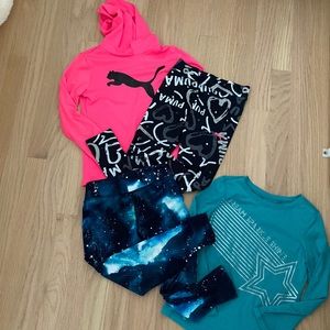 Girls size 6 puma and jumping beans activewear